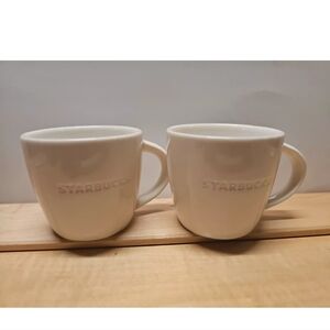 STARBUCKS 2010 D TOUS DROITS DEMITASSE ESPRESSO MUGS SET OF  2